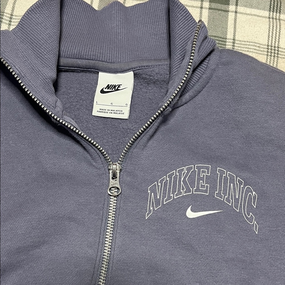 Nike Lavender Full-Zip Sweatshirt
